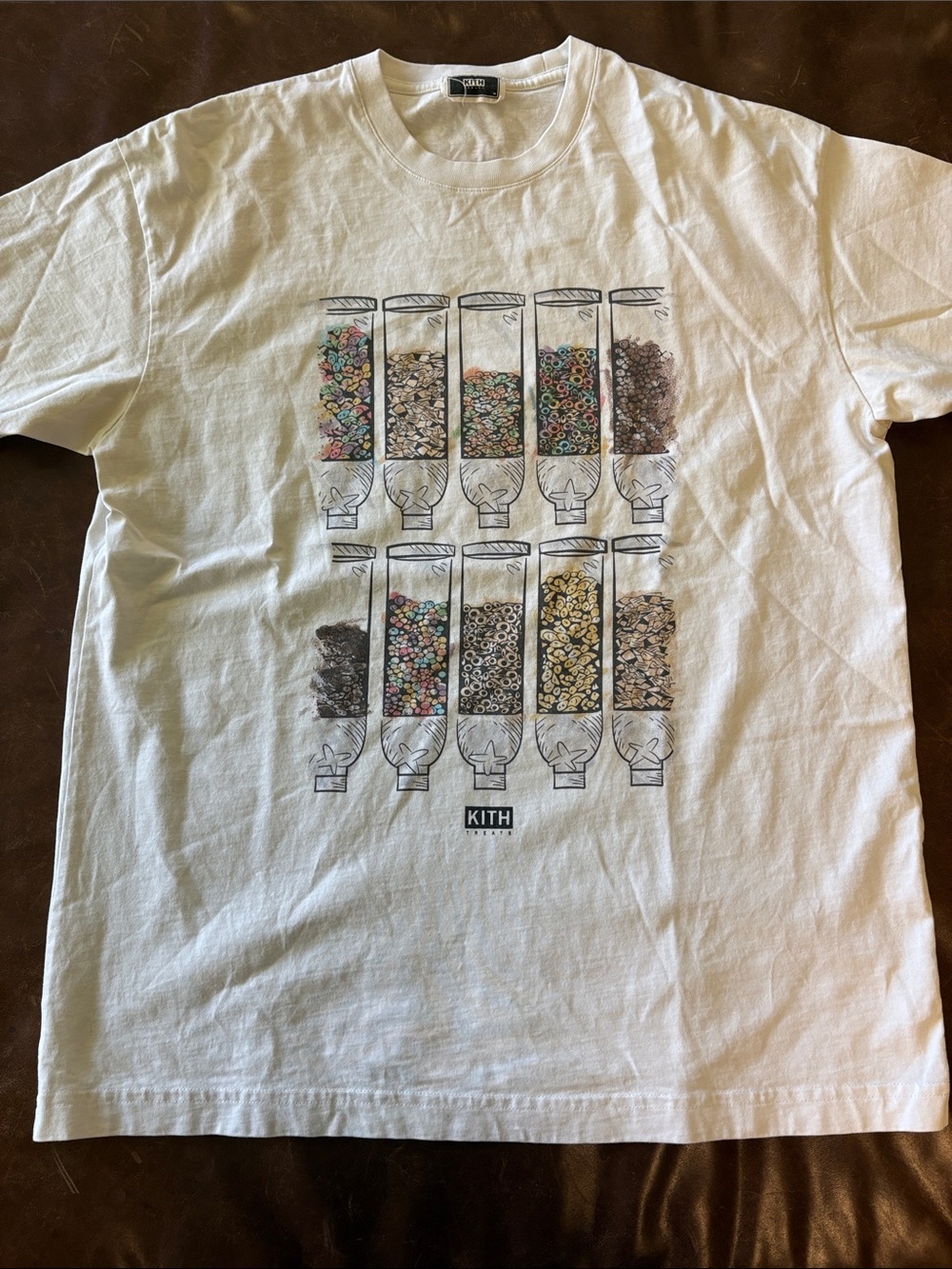 Kith White Short-Sleeve Cereal Dispenser Graphic Tee